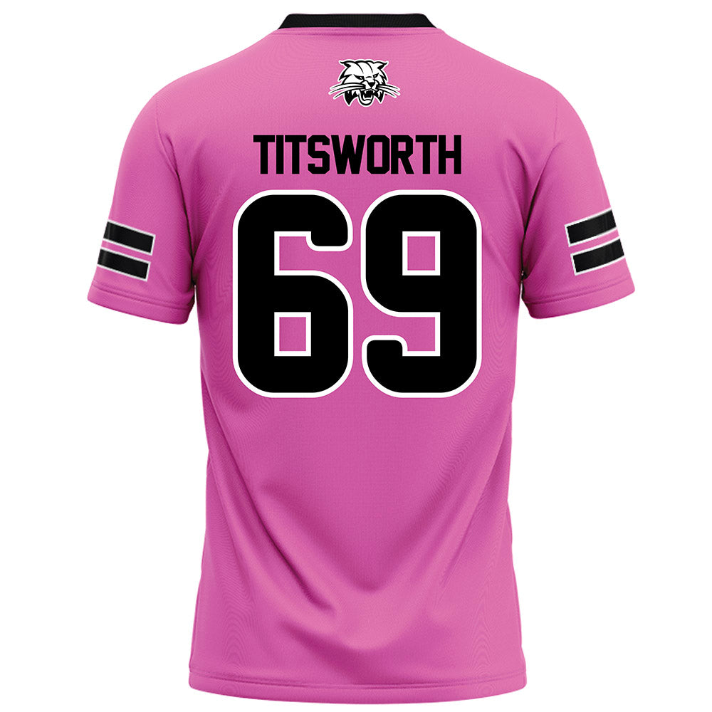 Ohio - NCAA Football Legends : Parker Titsworth - Pink Football Jersey-1