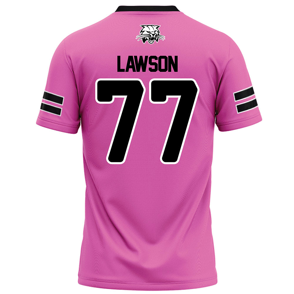 Ohio - NCAA Football : Trumain Lawson - Pink Football Jersey-1