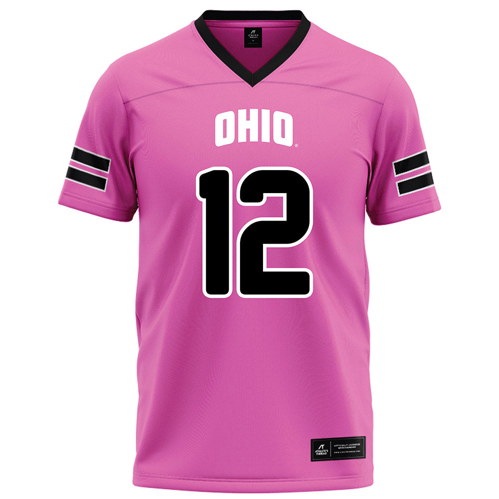 Ohio - NCAA Football : Jayvian Crable - Pink Football Jersey-0