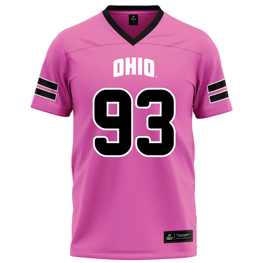 Ohio - NCAA Football : Owen Schaadt - Pink Football Jersey-0