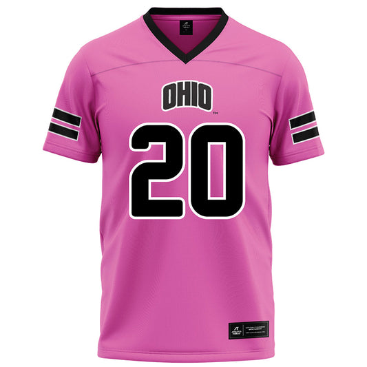Ohio - NCAA Football : Rashad Perry - Pink Football Jersey-0
