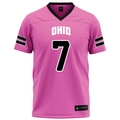 Ohio - NCAA Football : Tank Pearson - Pink Football Jersey-0