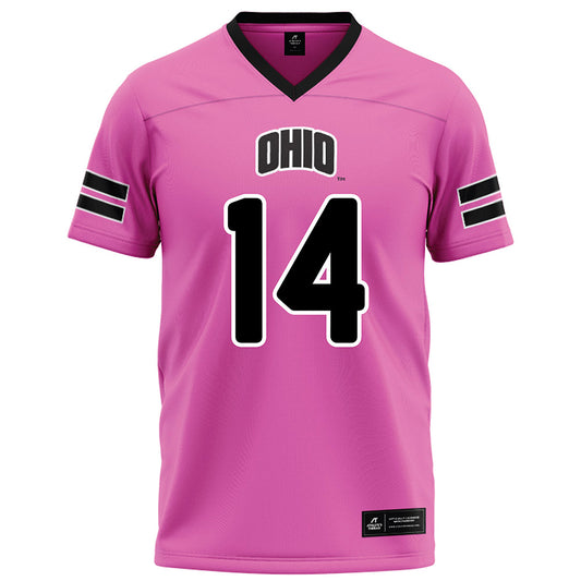 Ohio - NCAA Football : Marcus Hughbanks - Pink Football Jersey-0