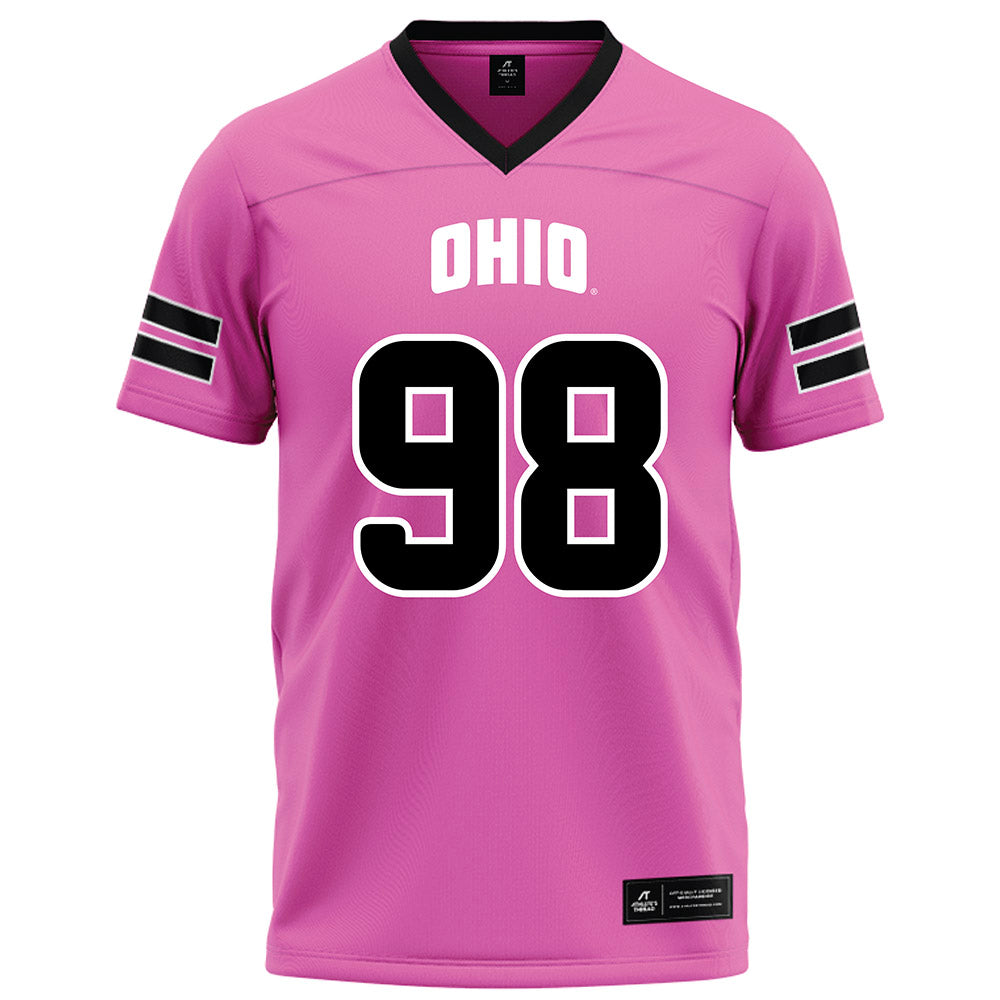 Ohio - NCAA Football : Derek Reagans III - Pink Football Jersey-0