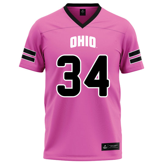 Ohio - NCAA Football : Troy Stiggers - Pink Football Jersey-0