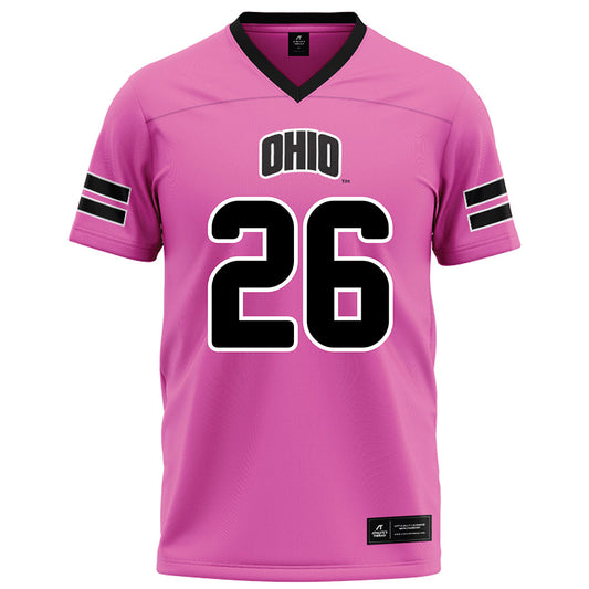 Ohio - NCAA Football : Tyson Long - Pink Football Jersey-0