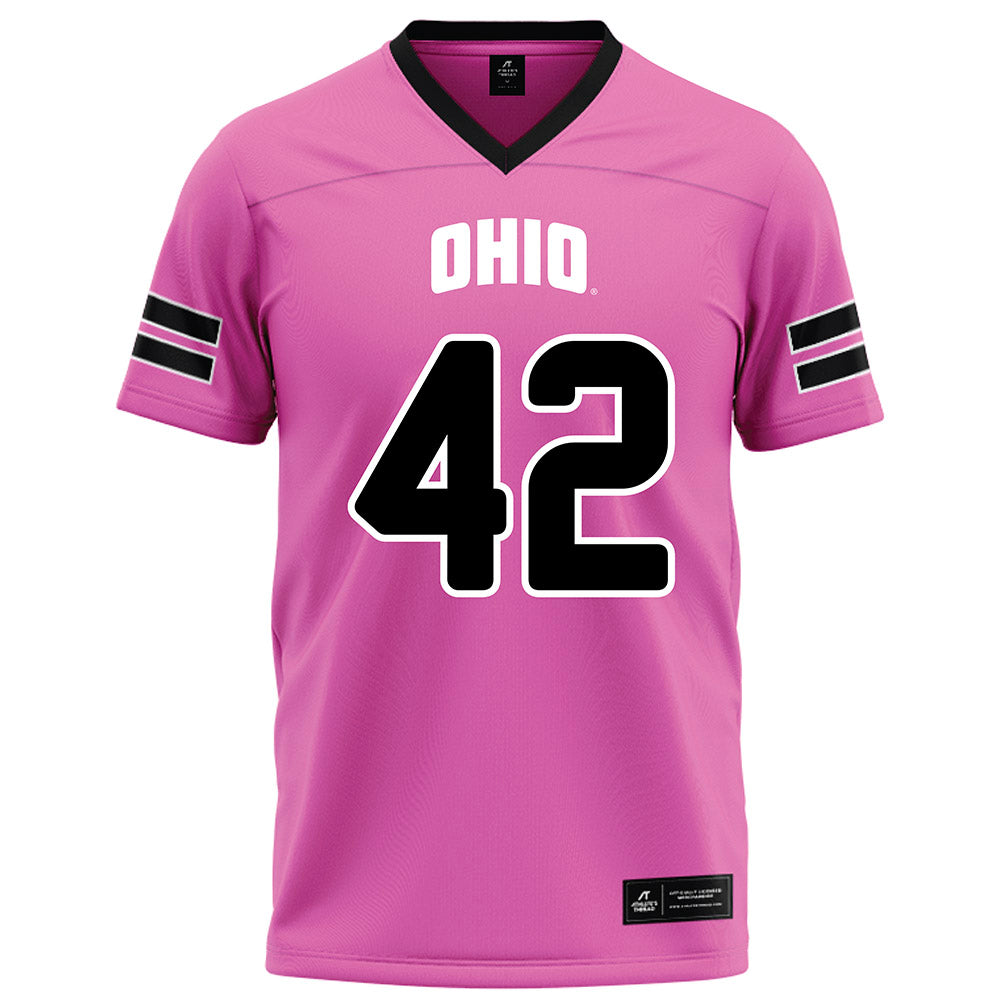 Ohio - NCAA Football : Magnus Haines - Pink Football Jersey-0