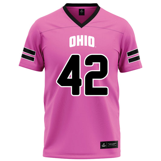 Ohio - NCAA Football : Magnus Haines - Pink Football Jersey-0