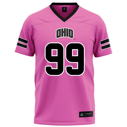 Ohio - NCAA Football : Ty Neubert - Pink Football Jersey-0