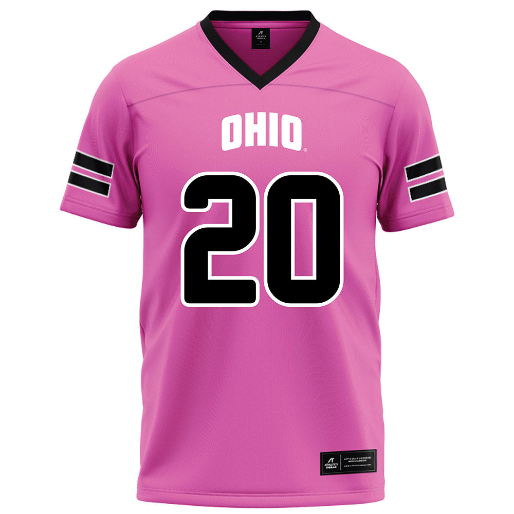 Ohio - NCAA Football : Rashad Perry - Pink Football Jersey-0