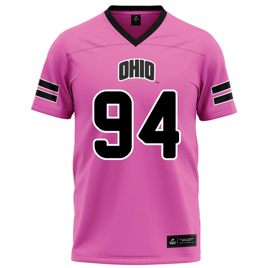 Ohio - NCAA Football : Bj Weaver - Pink Football Jersey-0