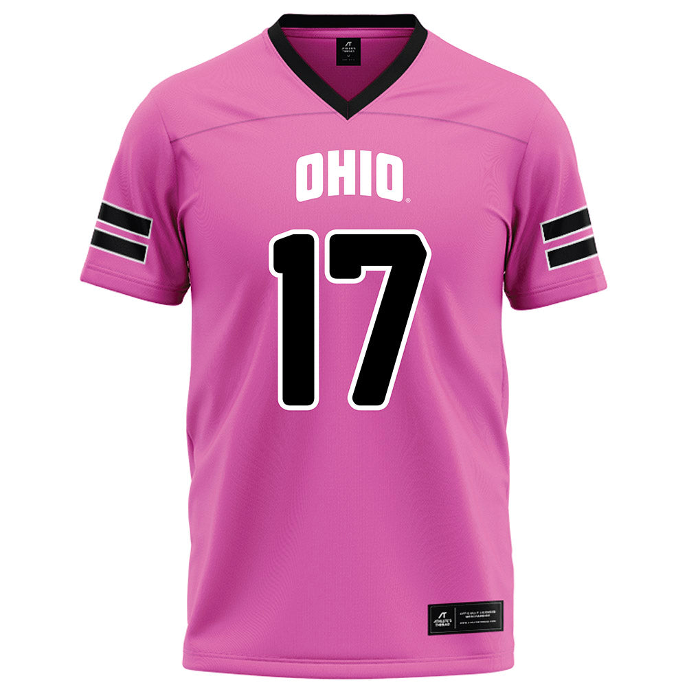 Ohio - NCAA Football : Caleb Chamberlin - Pink Football Jersey-0