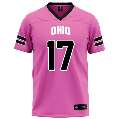 Ohio - NCAA Football : Caleb Chamberlin - Pink Football Jersey-0