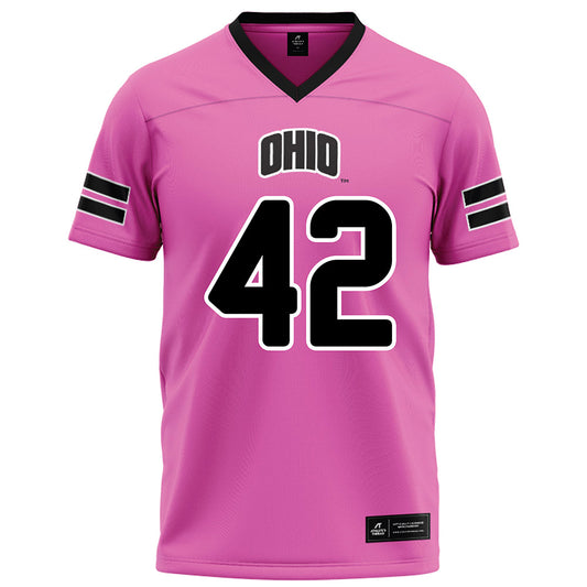 Ohio - NCAA Football : Magnus Haines - Pink Football Jersey-0