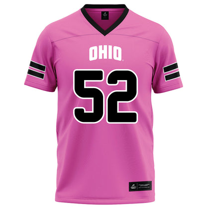 Ohio - NCAA Football : Nolan Ogburn - Pink Football Jersey-0