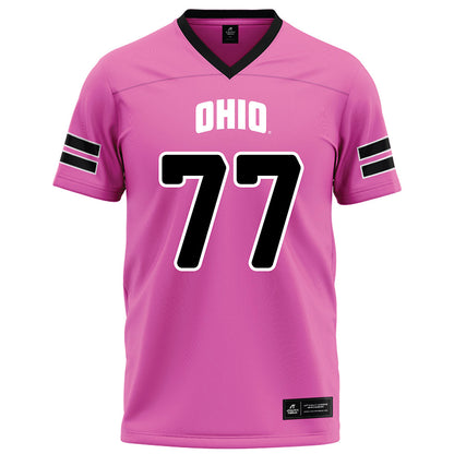 Ohio - NCAA Football : Mike Montgomery - Pink Football Jersey-0