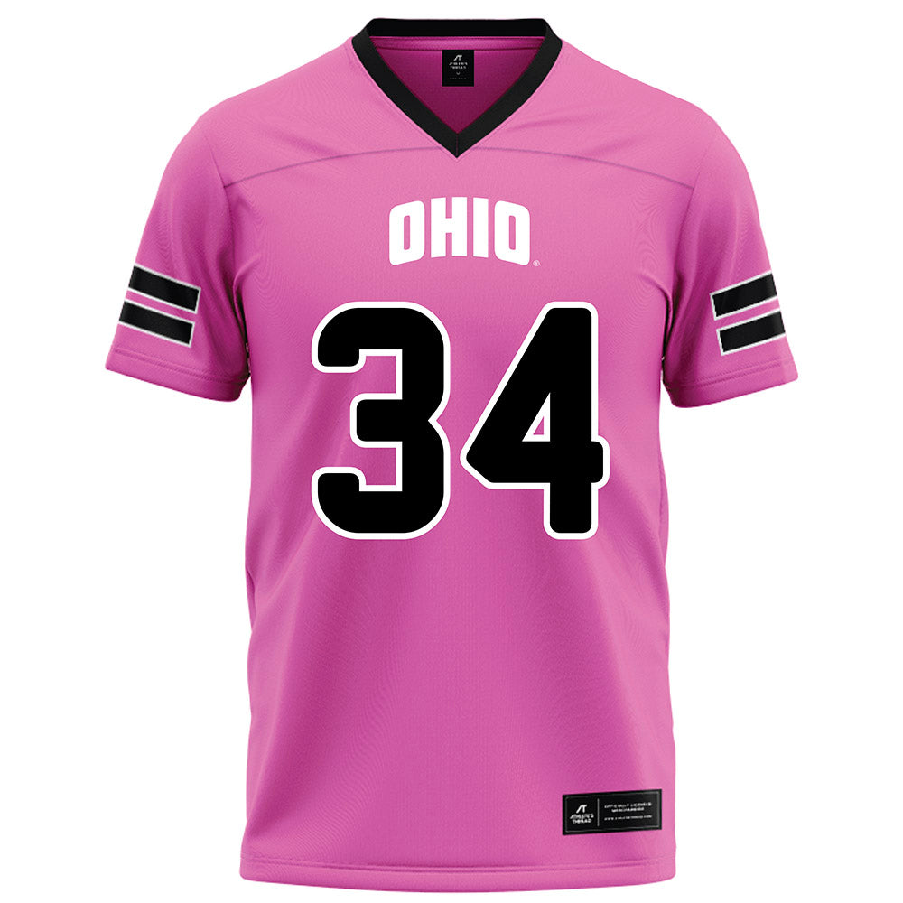 Ohio - NCAA Football : Lukas Stiles - Pink Football Jersey-0