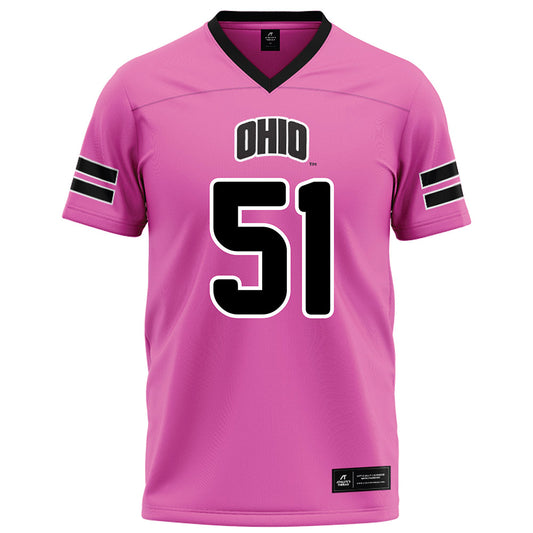 Ohio - NCAA Football : Job Mavrick - Pink Football Jersey-0