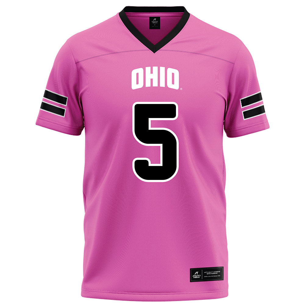 Ohio - NCAA Football : Adonis Williams Jr - Pink Football Jersey-0