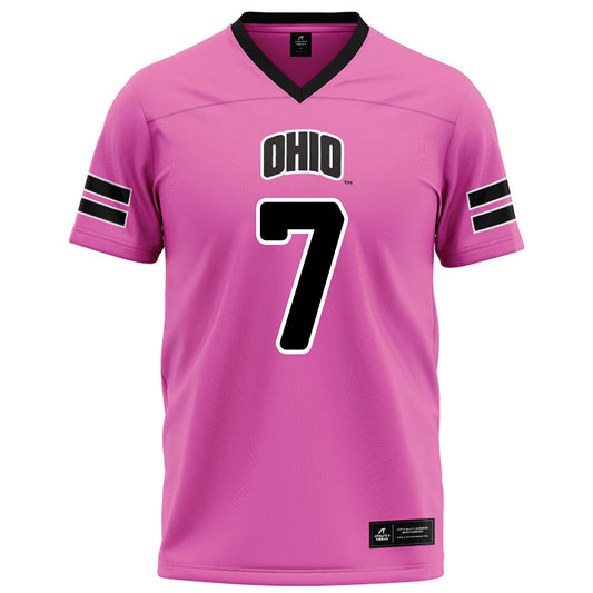 Ohio - NCAA Football : Eli Thompson - Pink Football Jersey-0
