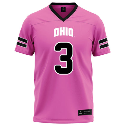 Ohio - NCAA Football : Max Rodarte - Pink Football Jersey-0
