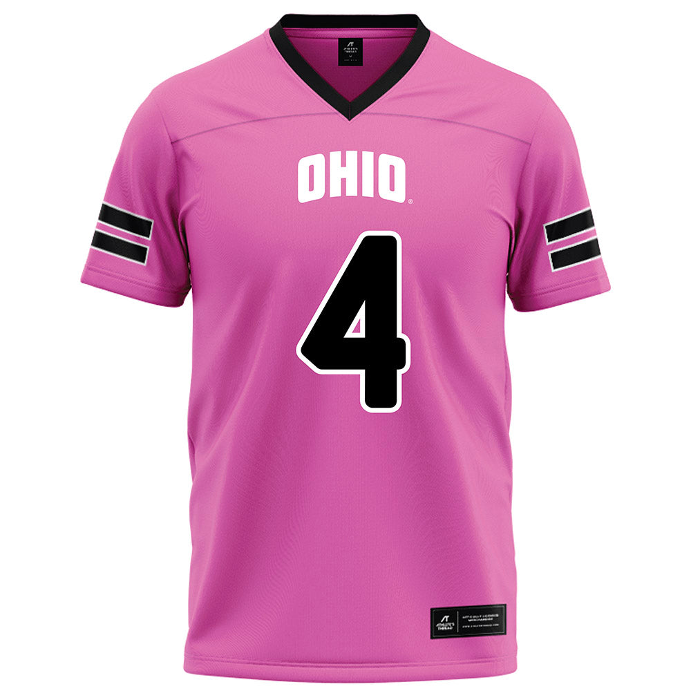 Ohio - NCAA Football : Kaci Seegars - Pink Football Jersey-0