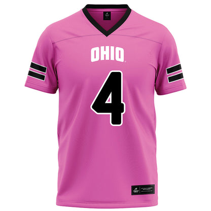 Ohio - NCAA Football : Kaci Seegars - Pink Football Jersey-0