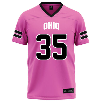Ohio - NCAA Football : Michael Capen - Pink Football Jersey-0