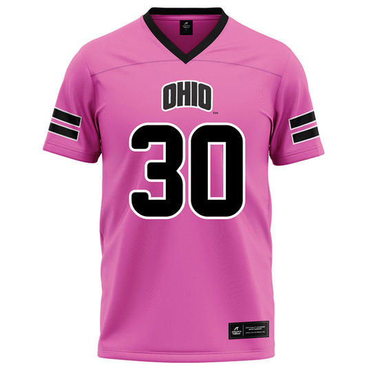 Ohio - NCAA Football : Charlie Christopher - Pink Football Jersey-0