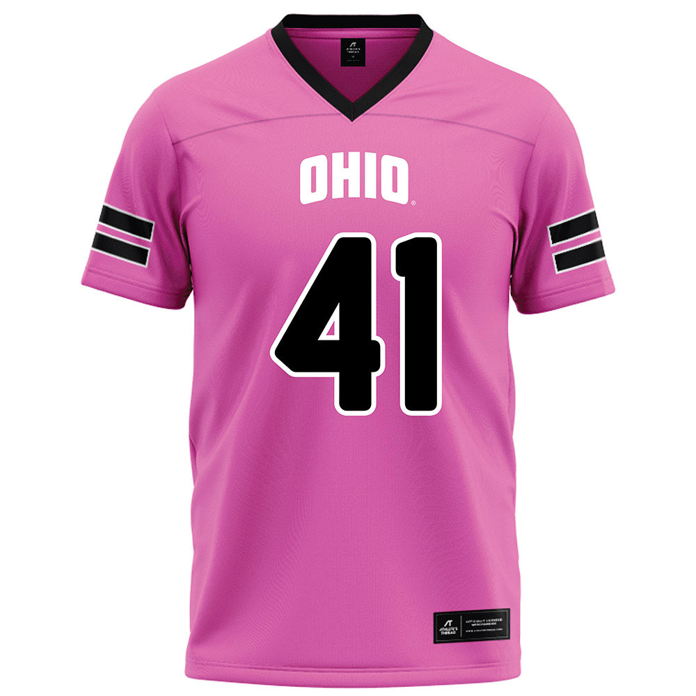 Ohio - NCAA Football : Creed Hill - Pink Football Jersey-0