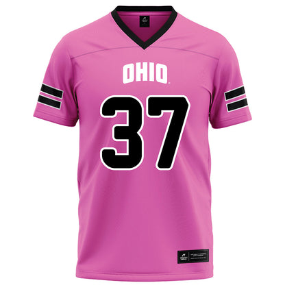 Ohio - NCAA Football : Blake Guffey - Pink Football Jersey-0