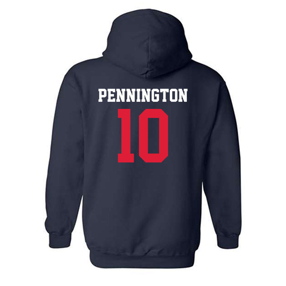 Dayton - NCAA Football : Luke Pennington - Classic Shersey Hooded Sweatshirt-1