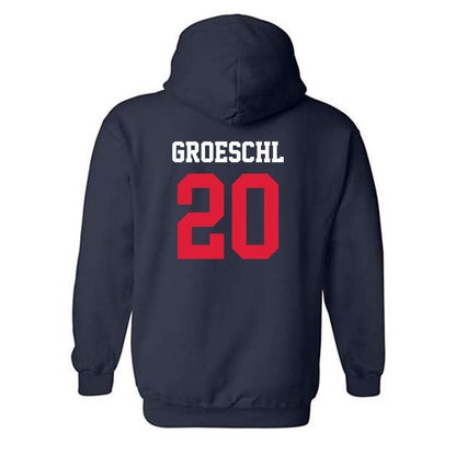 Dayton - NCAA Baseball : Ben Groeschl - Classic Shersey Hooded Sweatshirt-1