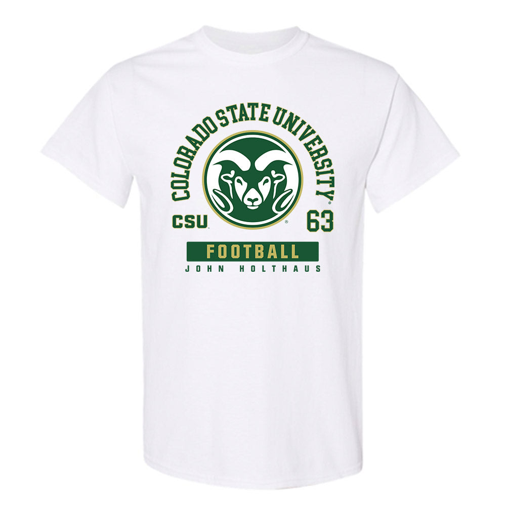 Colorado State - NCAA Football : John Holthaus - T-Shirt-0