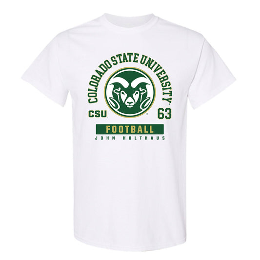 Colorado State - NCAA Football : John Holthaus - T-Shirt-0