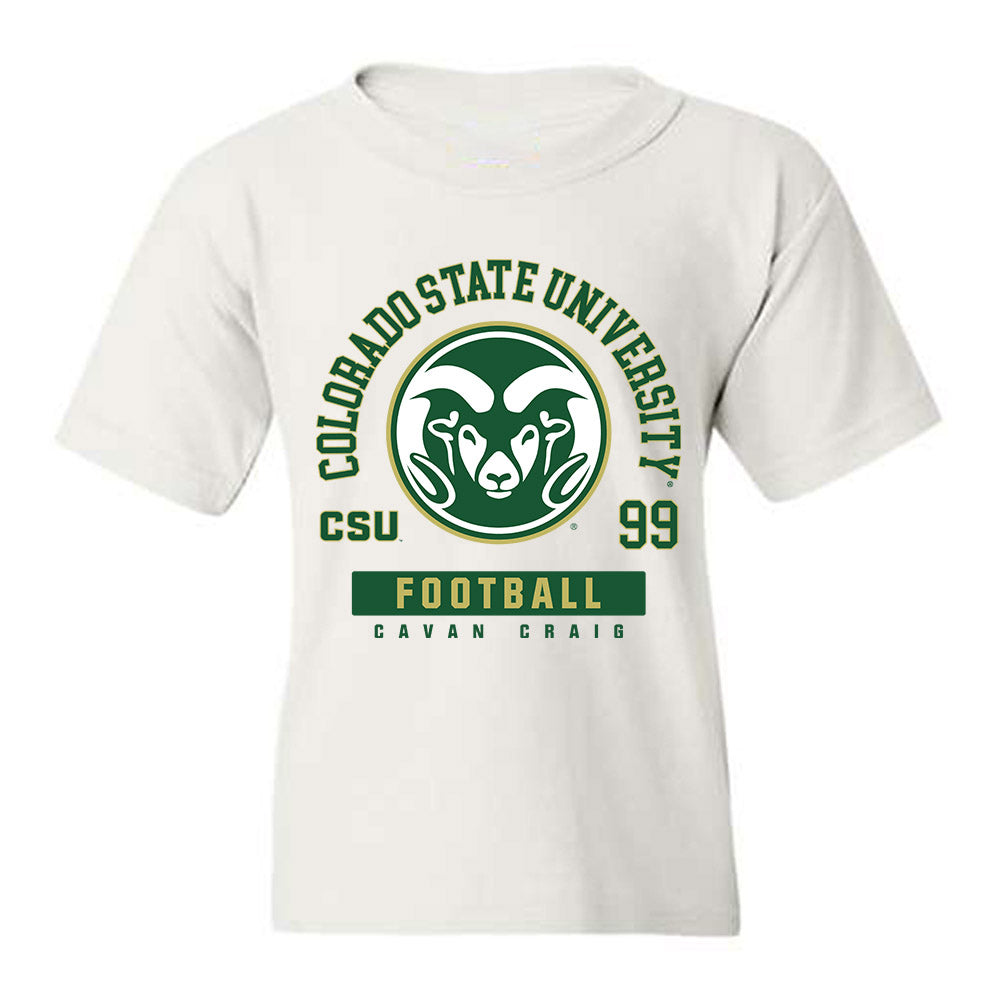 Colorado State - NCAA Football : Cavan Craig - Youth T-Shirt-0