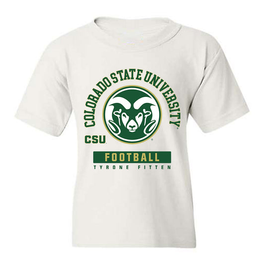 Colorado State - NCAA Football : Tyrone Fitten - Youth T-Shirt-0
