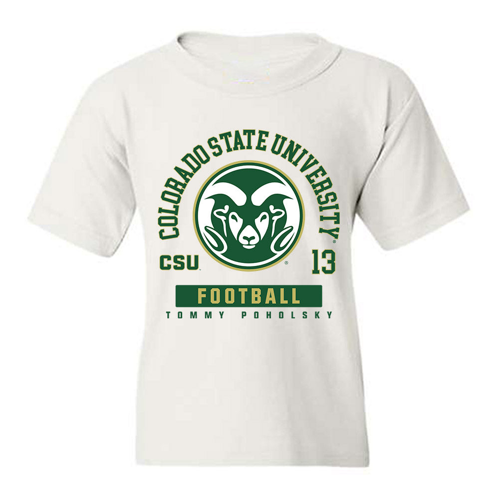 Colorado State - NCAA Football : Tommy Poholsky - Youth T-Shirt-0