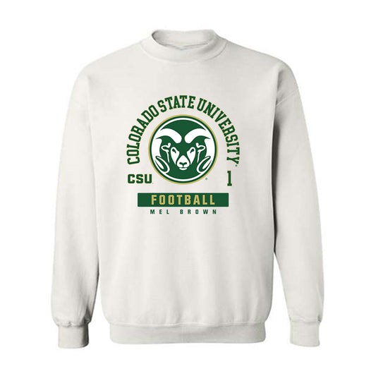 Colorado State - NCAA Football : Mel Brown - Crewneck Sweatshirt-0