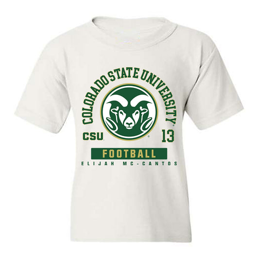 Colorado State - NCAA Football : Elijah Mc-Cantos - Youth T-Shirt-0