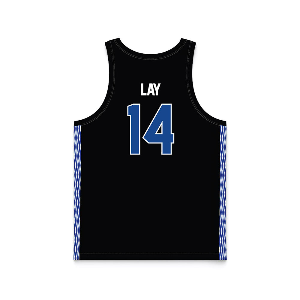 Grand Valley - NCAA Women's Basketball : Avery Lay - Black Basketball Jersey-1