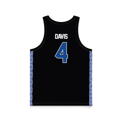 Grand Valley - NCAA Women's Basketball : Anayya Davis - Black Basketball Jersey-1