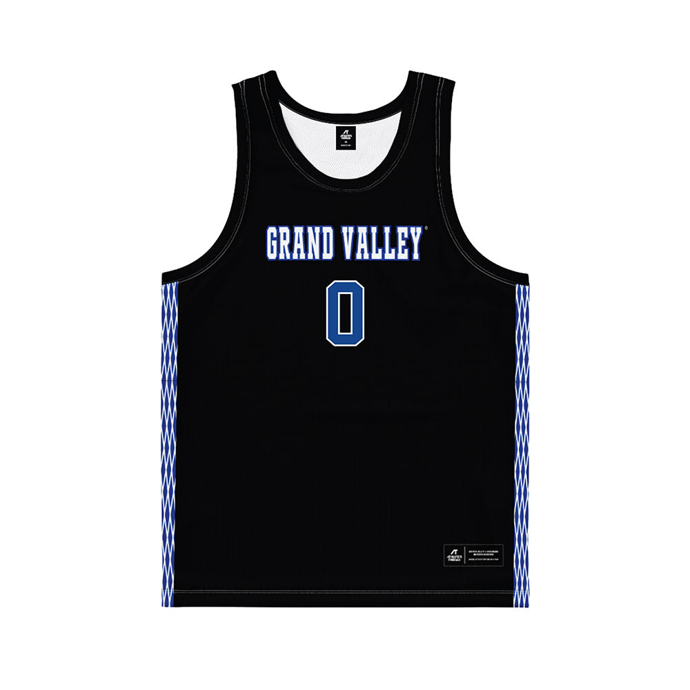 Grand Valley - NCAA Men's Basketball : Antaune Allen - Black Basketball Jersey-0