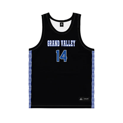 Grand Valley - NCAA Women's Basketball : Avery Lay - Black Basketball Jersey-0