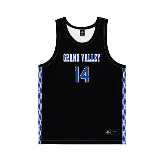 Grand Valley - NCAA Women's Basketball : Avery Lay - Black Basketball Jersey-0