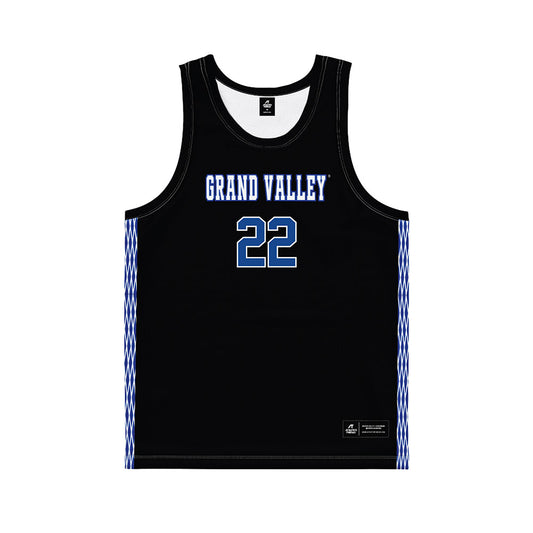 Grand Valley - NCAA Women's Basketball : Ava Scanlon - Black Basketball Jersey-0
