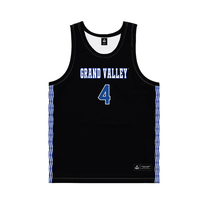 Grand Valley - NCAA Women's Basketball : Anayya Davis - Black Basketball Jersey-0
