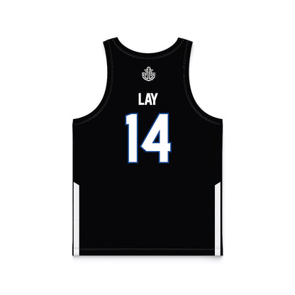 Grand Valley - NCAA Women's Basketball : Avery Lay - Black Basketball Jersey-1