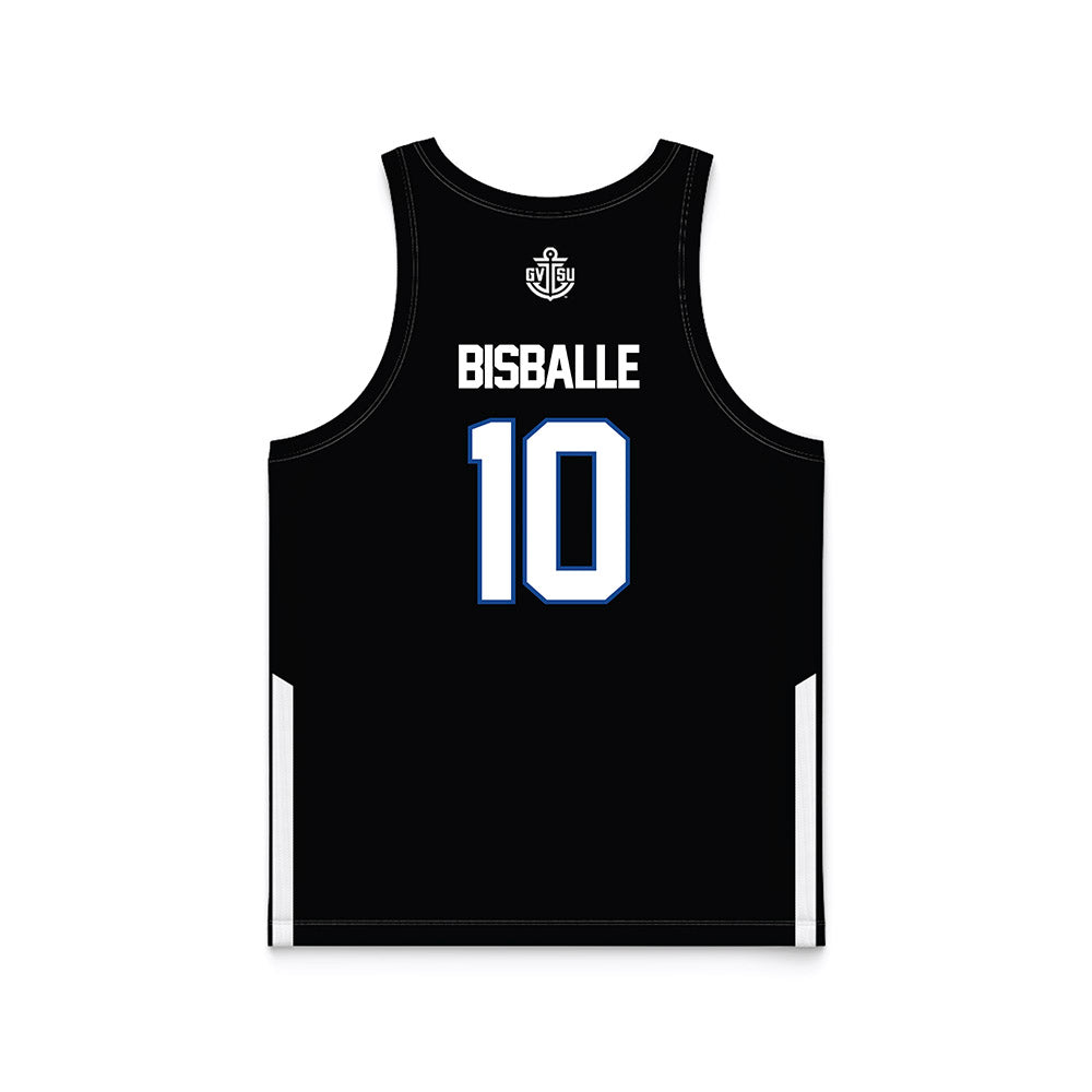 Grand Valley - NCAA Women's Basketball : MacKenzie Bisballe - Black Basketball Jersey-1