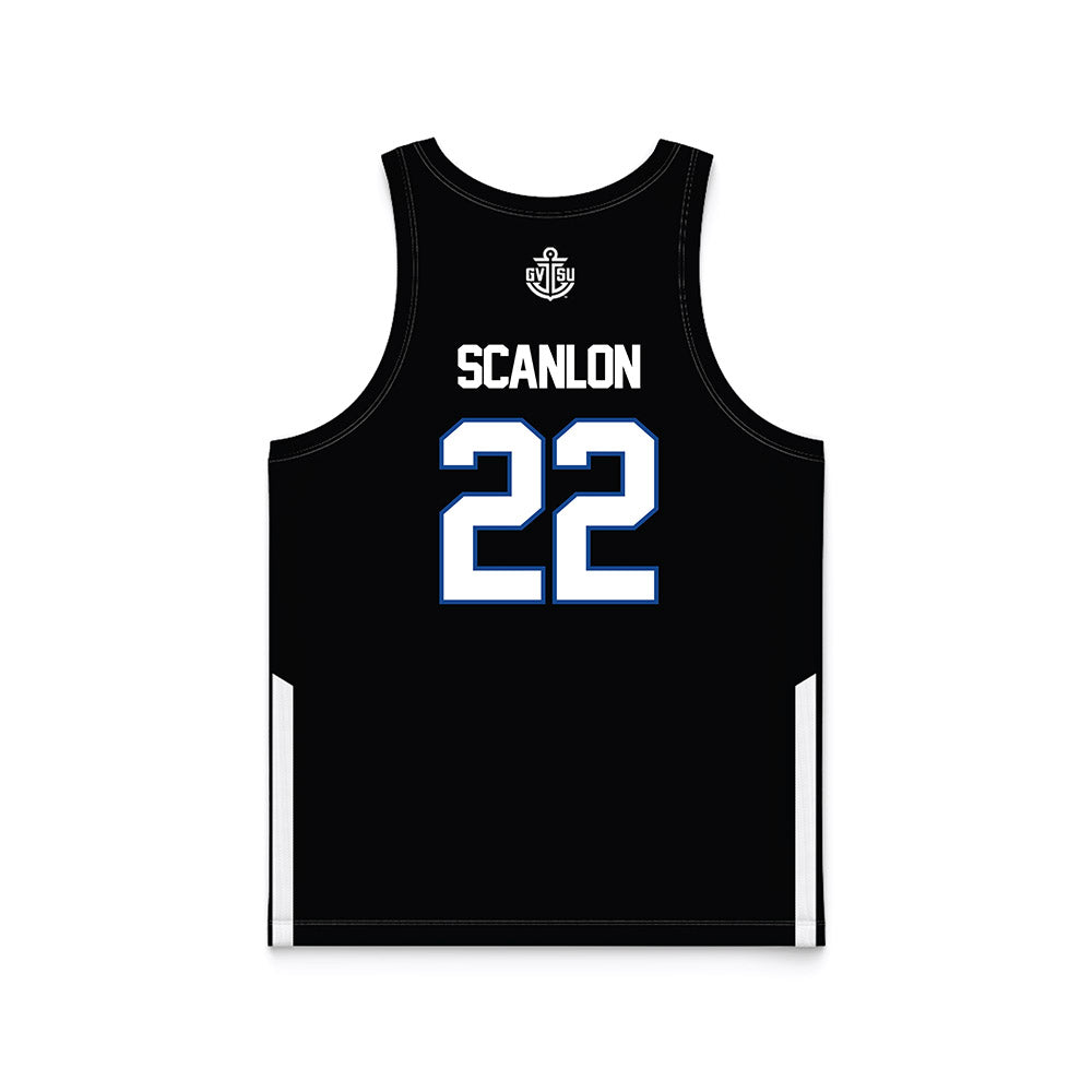 Grand Valley - NCAA Women's Basketball : Ava Scanlon - Black Basketball Jersey-1